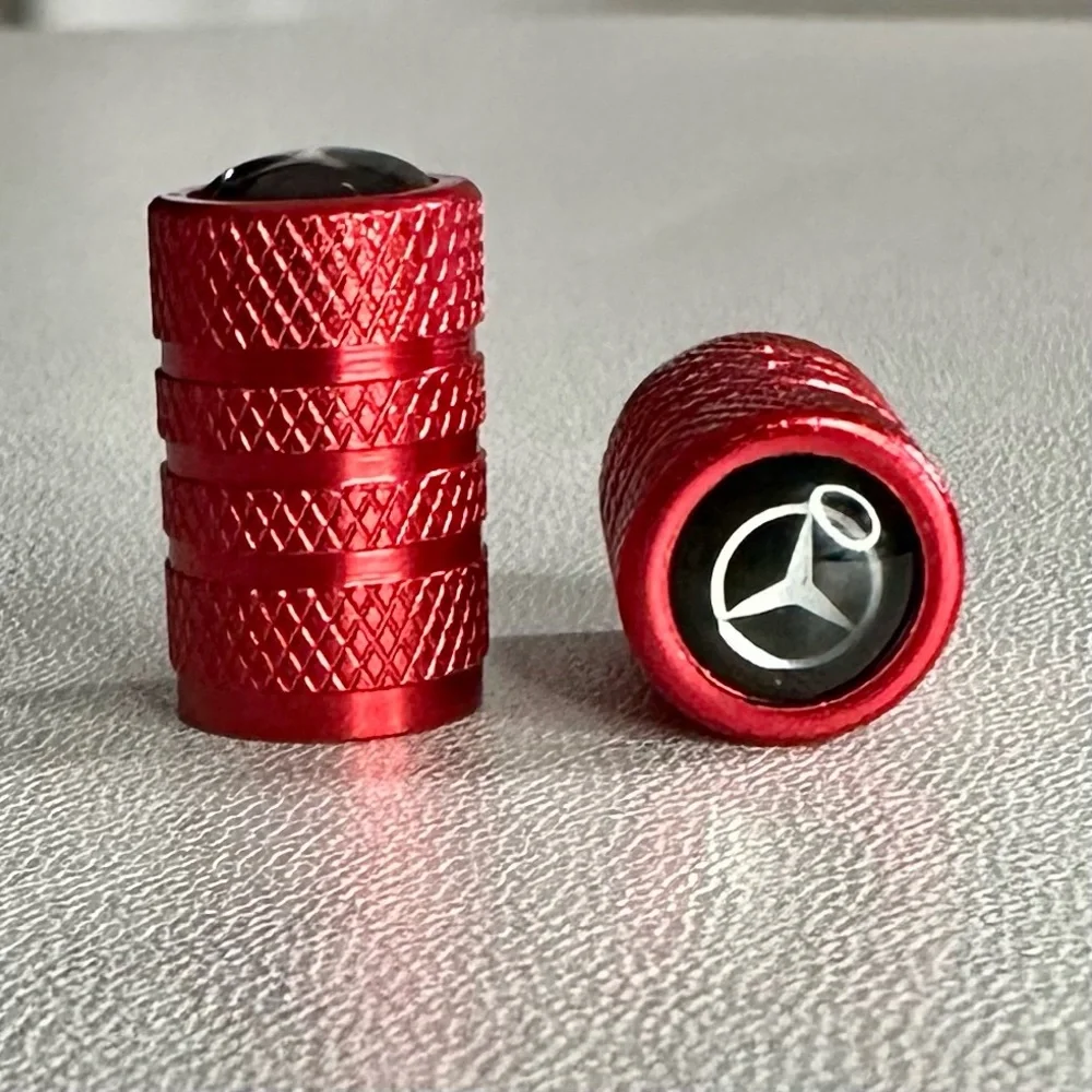 Mercedes Logo Valve Stem Caps - Picture 2 of 3